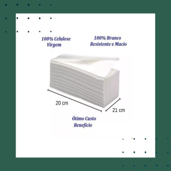 Papel Toalha Interfolha 2 Dobras em Conchas