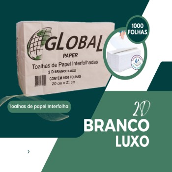Papel Toalha Interfolha Branco Luxo no Sacomã